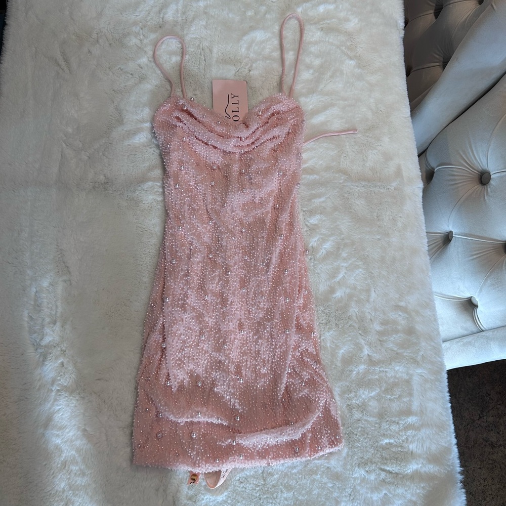 Oh Polly SEYCHELLES Ruched Bodycon Mini Dress